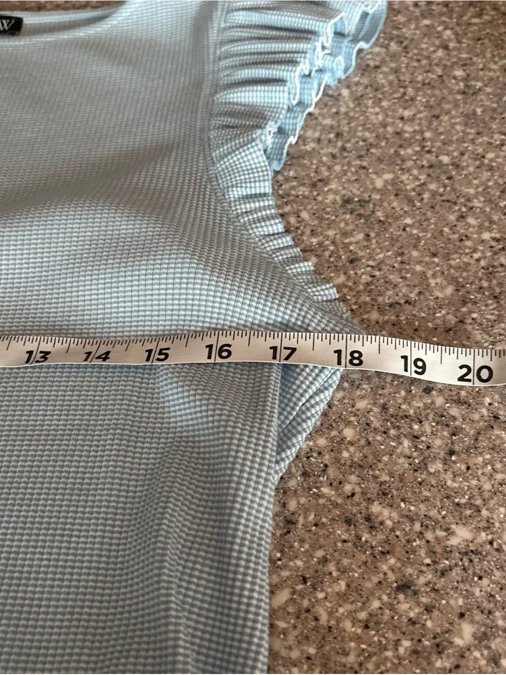 J. Crew Light Blue Pleated Sleeve Knit Top